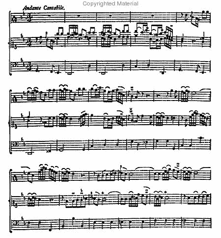 Sonata for flute, violin and bass