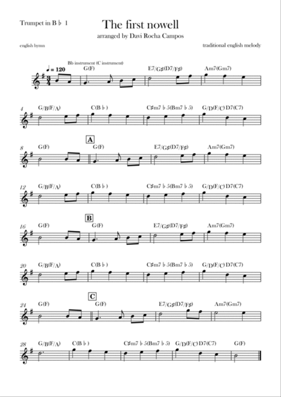 The First nowell Brass Quintet scores gallery preview page 4