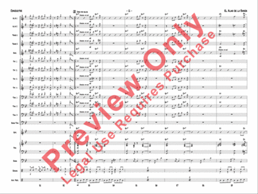 El Alma de la Banda El Alma de la Banda Jazz Ensemble scores gallery preview page 14