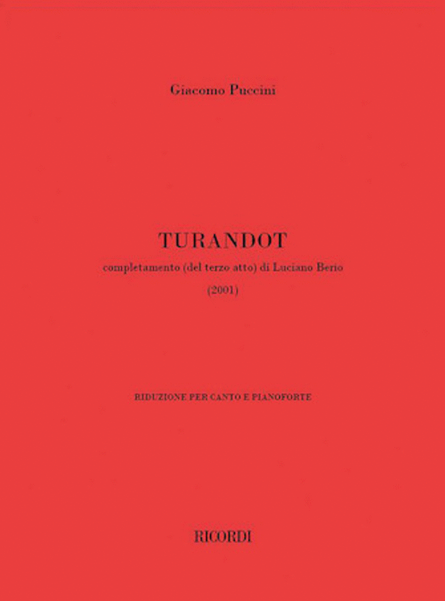 Turandot Voice Solo scores gallery preview page 1