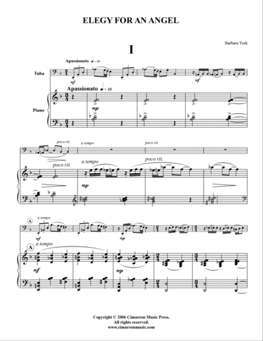 Elegy for an Angel Tuba scores gallery preview page 2