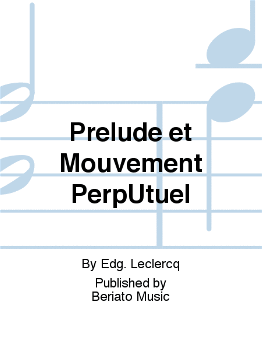 Prélude et Mouvement Perpetuel Saxophone Quartet scores gallery preview page 1