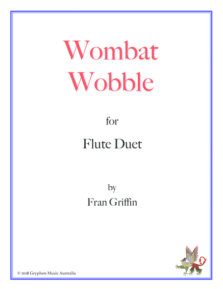 Wombat Wobble for flute duet image number null