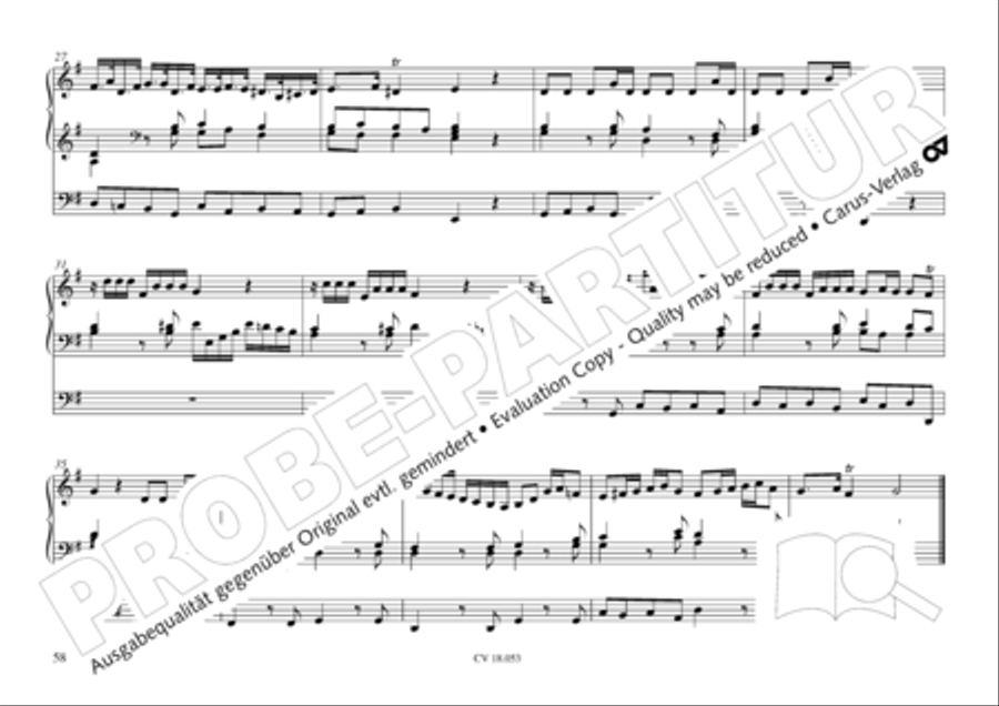 Das Husumer Orgelbuch von 1758 Organ Solo scores gallery preview page 59