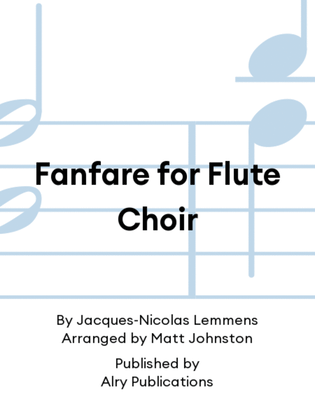 Book cover for Fanfare for Flute Choir
