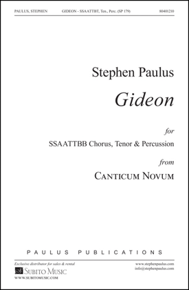 Book cover for Gideon (from Canticum Novum)
