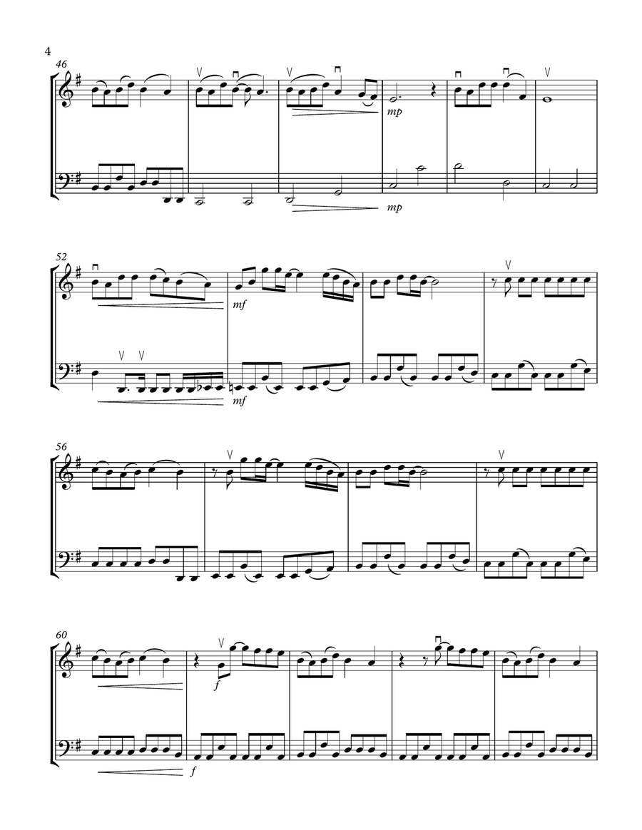 Somewhere Only We Know String Duet scores gallery preview page 4