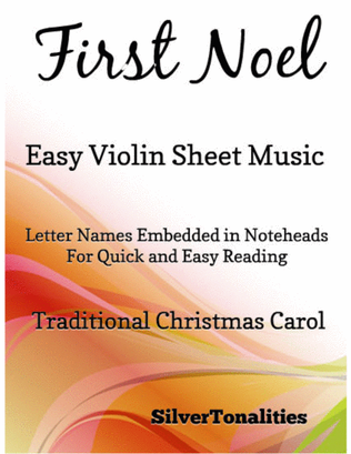 Book cover for First Noel Easy Violin Sheet Music