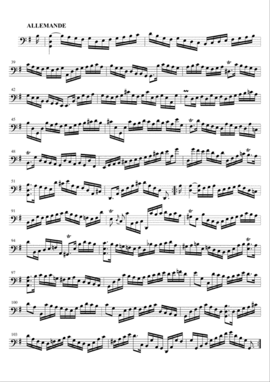 Cello Suite No.1 in G Major Cello Suite No.1 in G Major Cello Solo scores gallery preview page 3