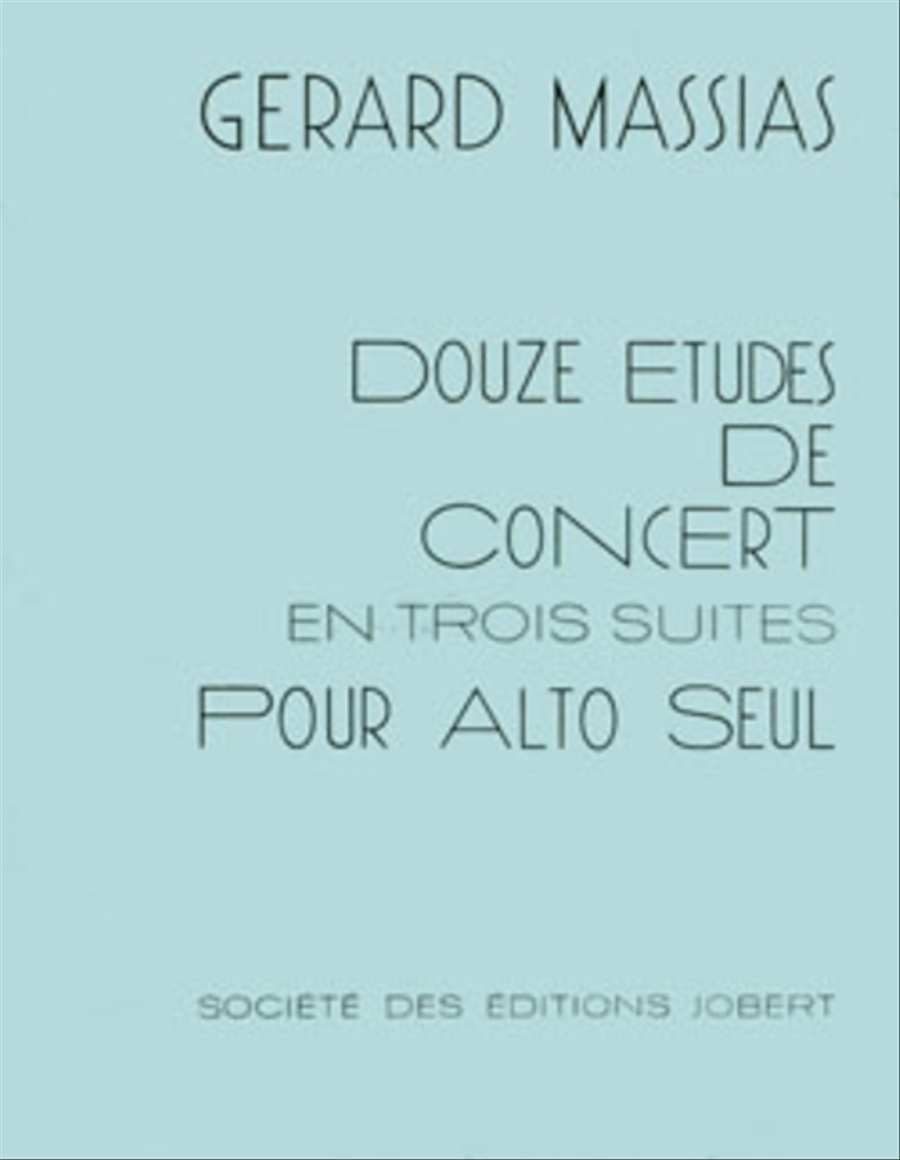 Etudes De Concert En Trois Suites (12) Viola Solo scores gallery preview page 1