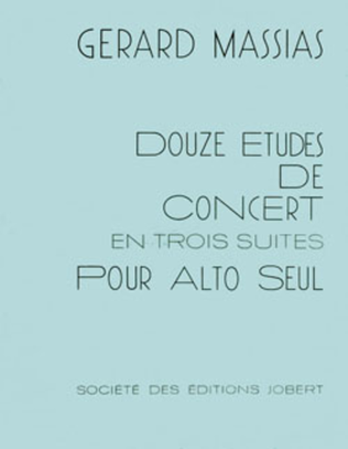 Book cover for Etudes De Concert En Trois Suites (12)