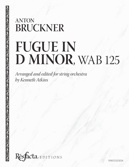 Fugue in D Minor, WAB 125 image number null
