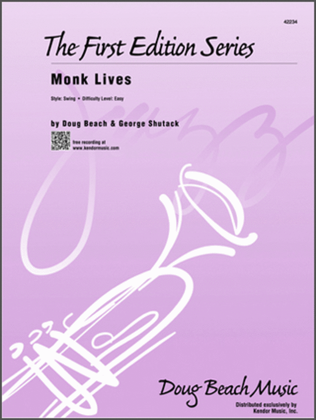 Book cover for Monk Lives (Full Score)