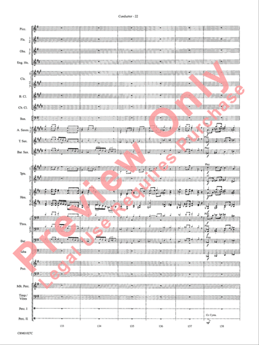 Harry Potter Symphonic Suite Concert Band scores gallery preview page 25