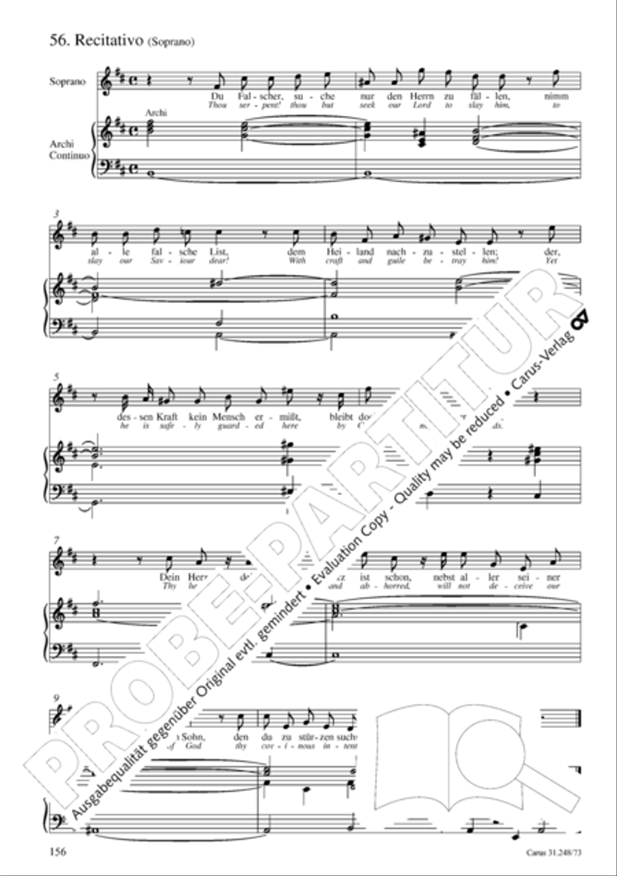 Christmas Oratorio (Weihnachtsoratorium, Teile IV-VI) 4-Part scores gallery preview page 77