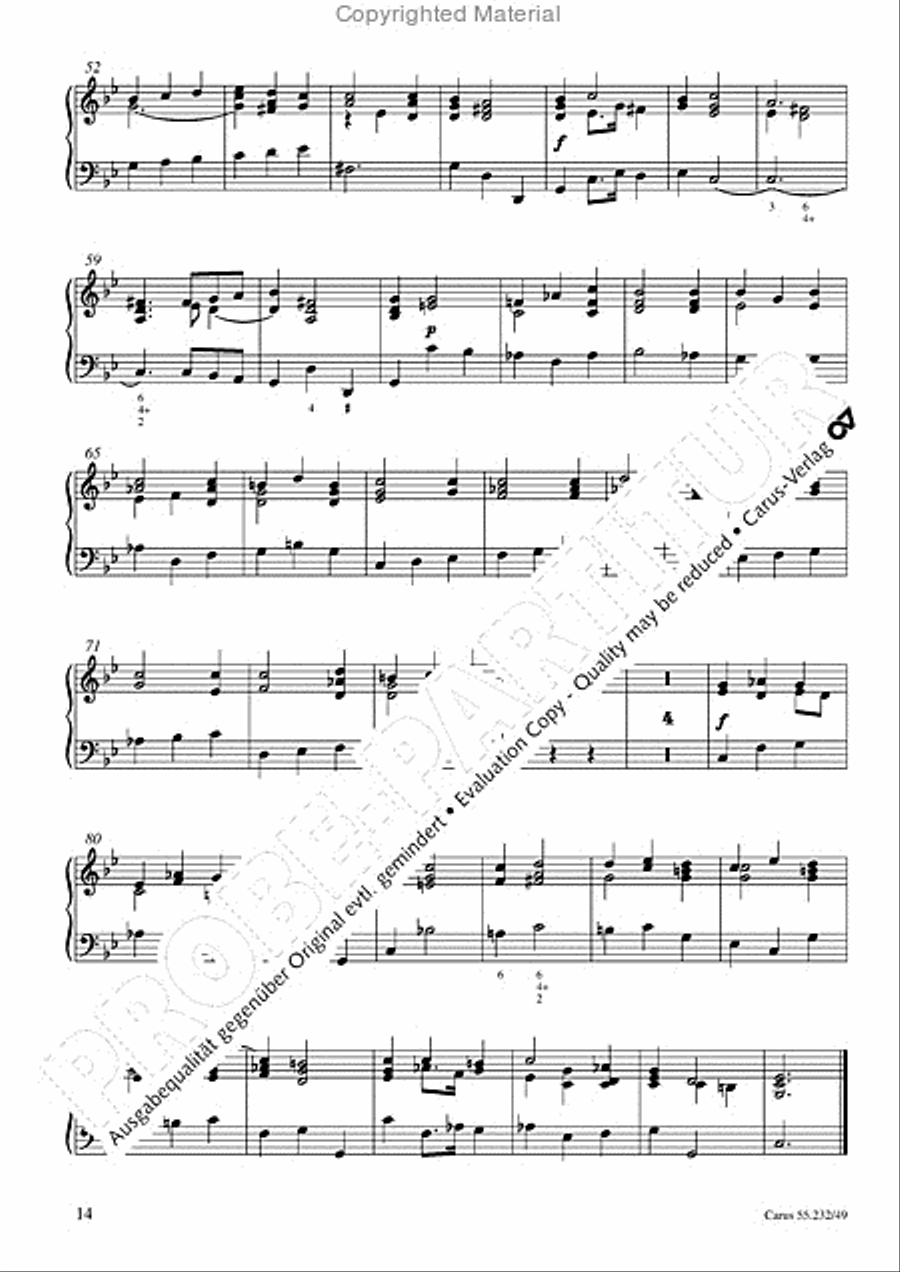 Dixit Dominus (The Lord said unto my Lord) Organ scores gallery preview page 17