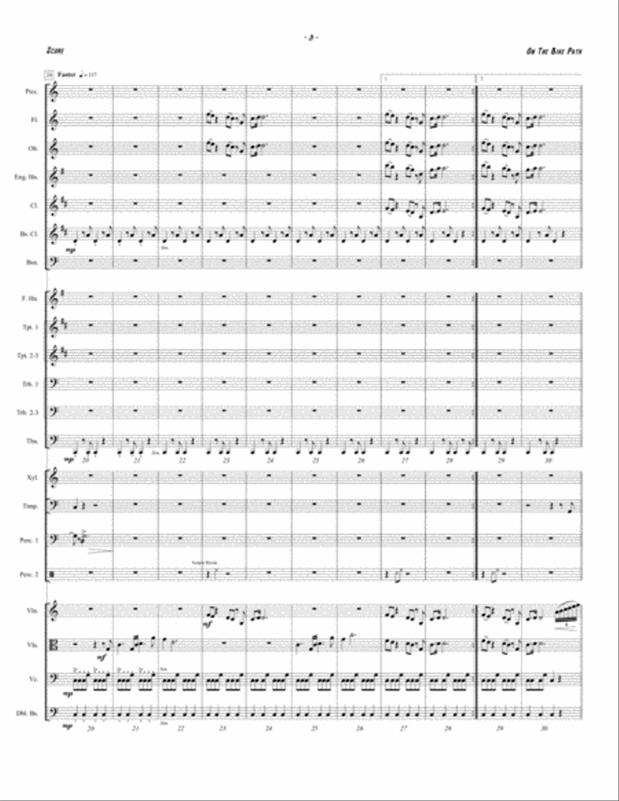 ON THE BIKE PATH Full Orchestra scores gallery preview page 5
