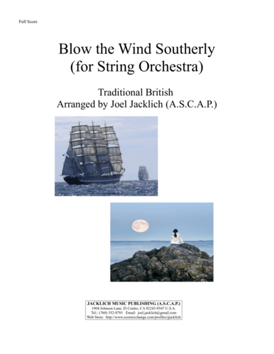 Blow the Wind Southerly (for String Orchestra) String Orchestra scores gallery preview page 1