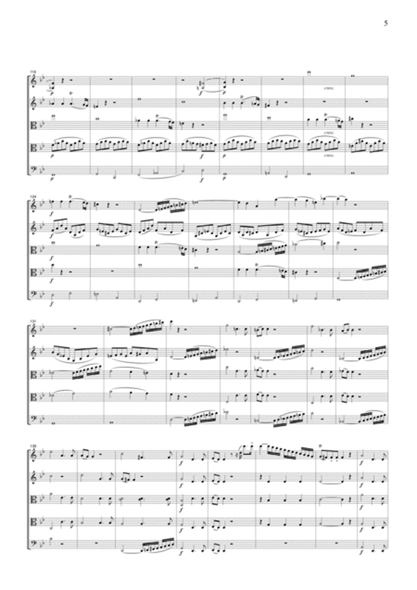 Mozart Piano Quartet in g K.478 (arranged for String Quintet around 1800), for string quintet, CM09 image number null