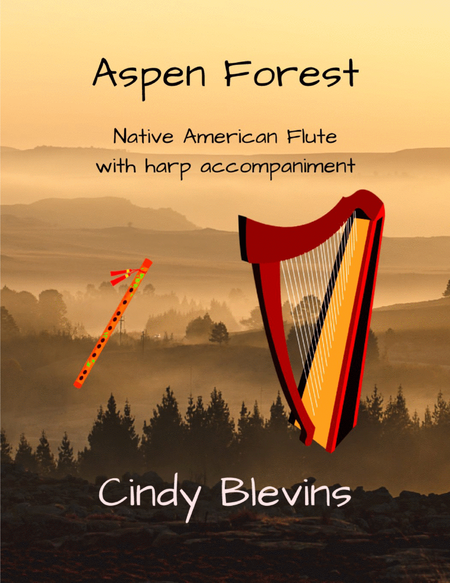 Aspen Forest, Native American Flute and Harp image number null