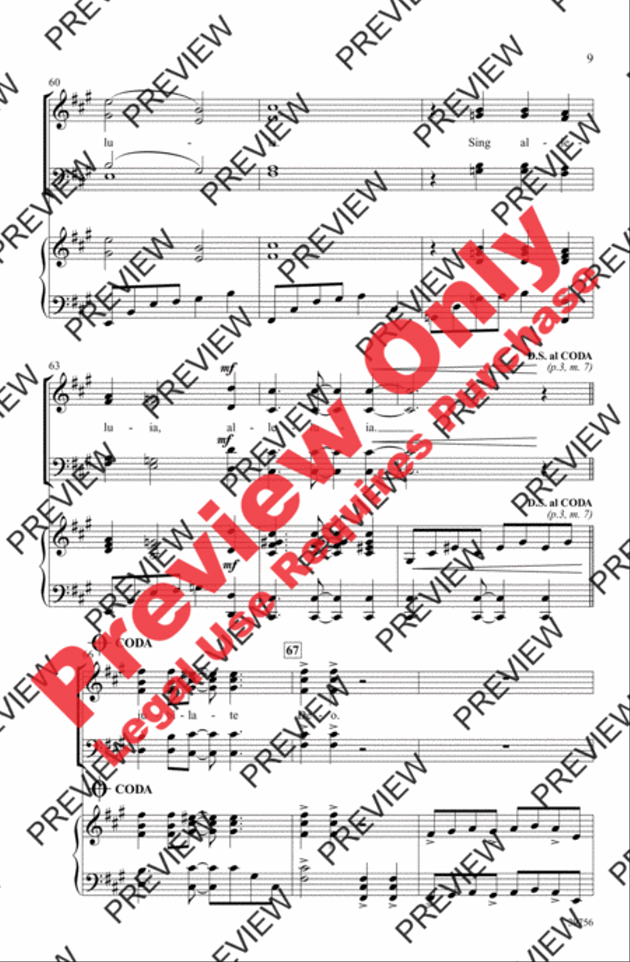 Exsultate, Jubilate Deo Exsultate, Jubilate Deo 4-Part scores gallery preview page 8