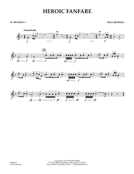 Heroic Fanfare - Bb Trumpet 4