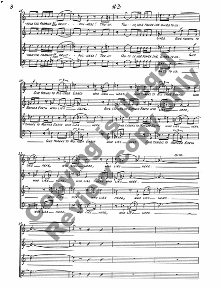 The Web of Life 4-Part scores gallery preview page 23