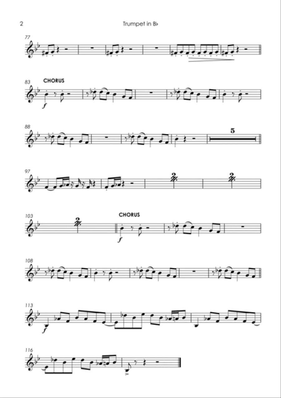 Groove Is In The Heart Tenor Saxophone scores gallery preview page 4