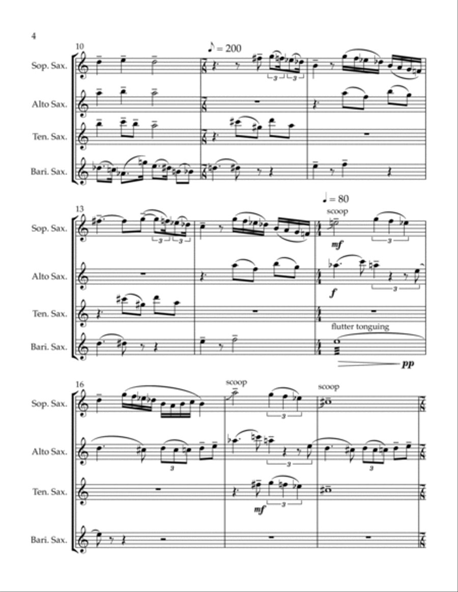 Ancient, Modern Sounds Woodwind Quartet scores gallery preview page 4