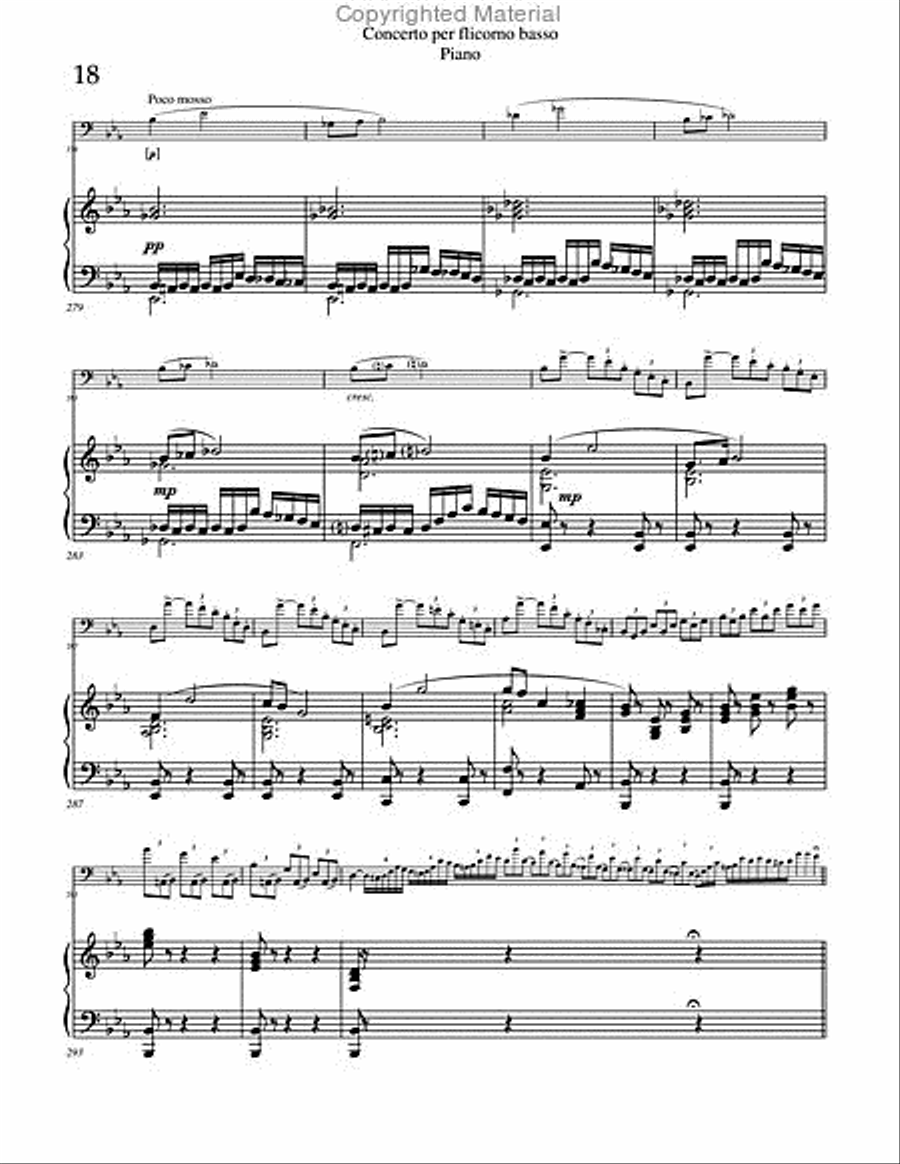 Concerto per Flicorno Basso Euphonium scores gallery preview page 8
