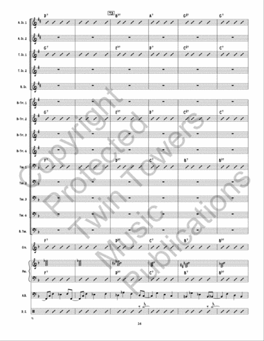 Back This Thang Up Jazz Ensemble scores gallery preview page 15