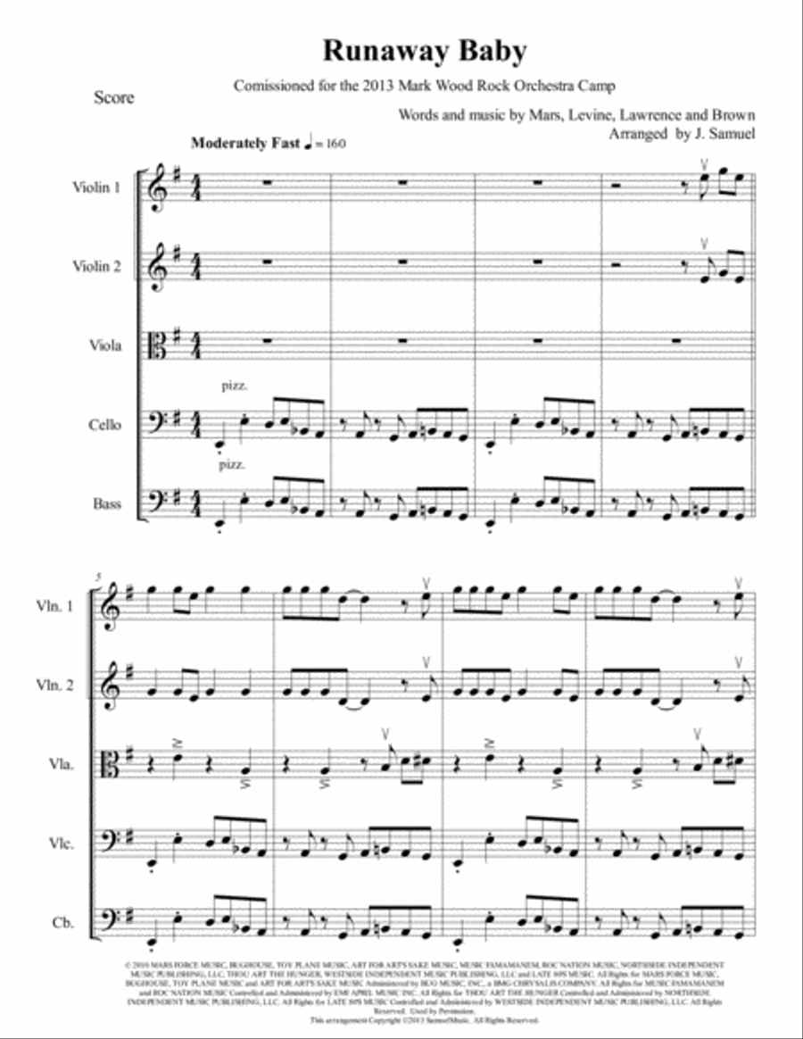 Runaway Baby Set of Parts scores gallery preview page 2