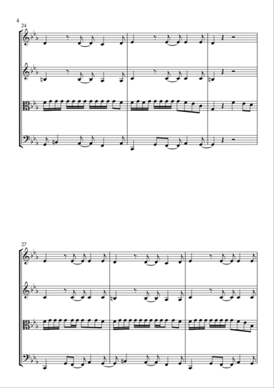 We Don't Talk About Bruno String Quartet scores gallery preview page 4