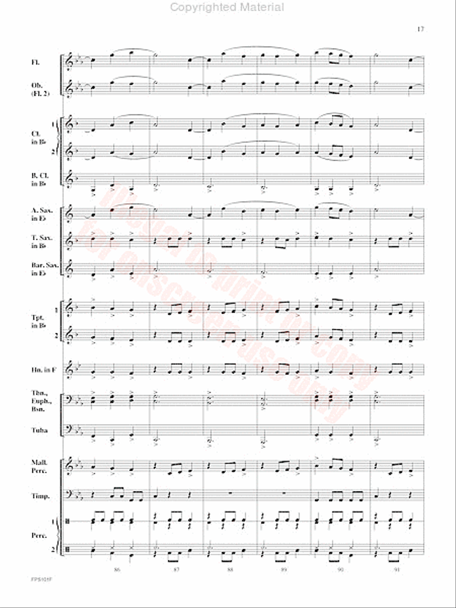 Adversary Adversary Concert Band scores gallery preview page 18