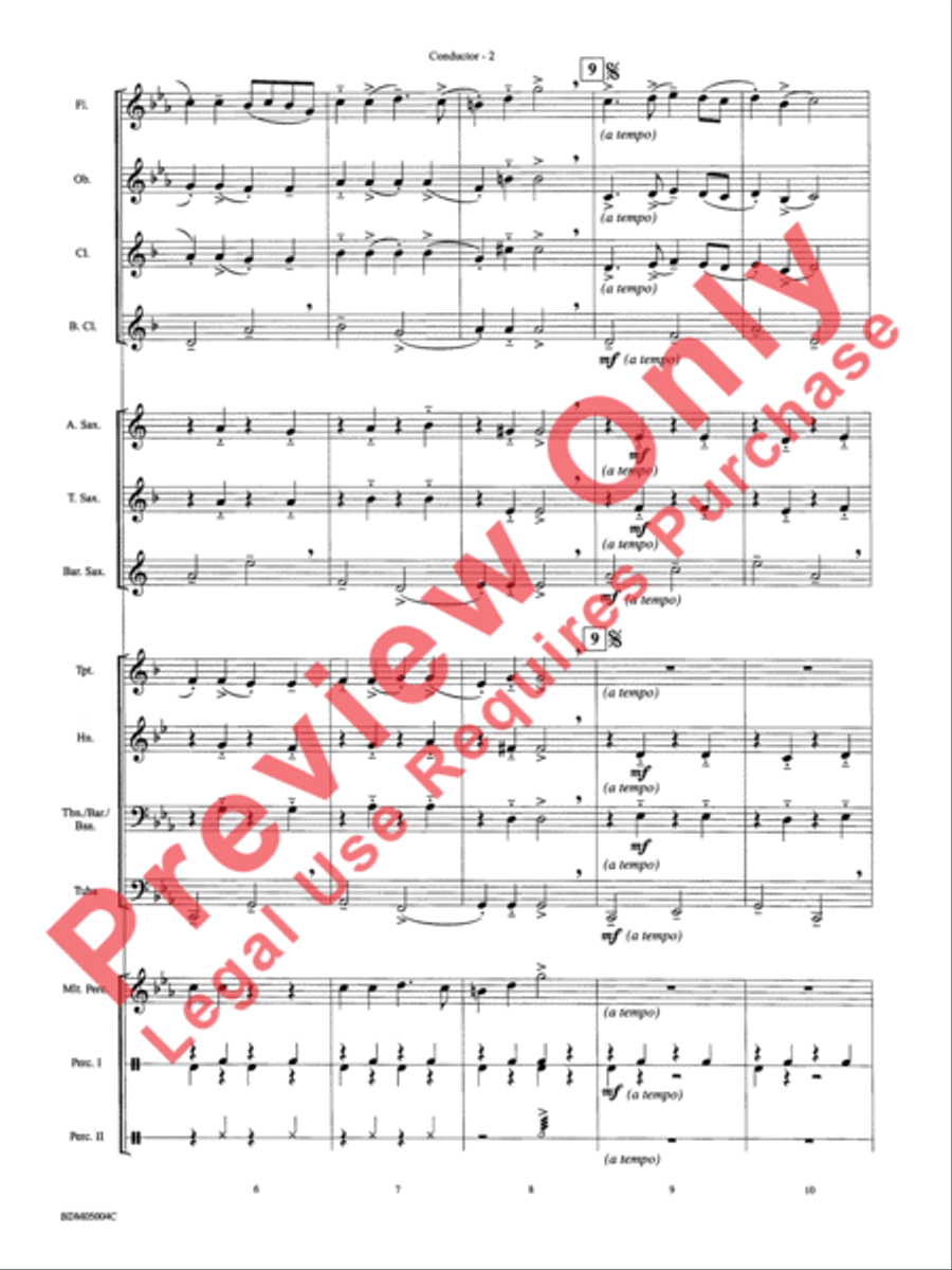 Russian Folk Dance Concert Band scores gallery preview page 4