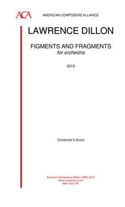 Book cover for [Dillon] Figments and Fragments