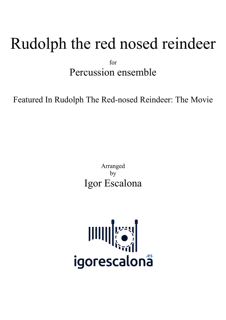 Rudolph The Red-nosed Reindeer Percussion Ensemble scores gallery preview page 2