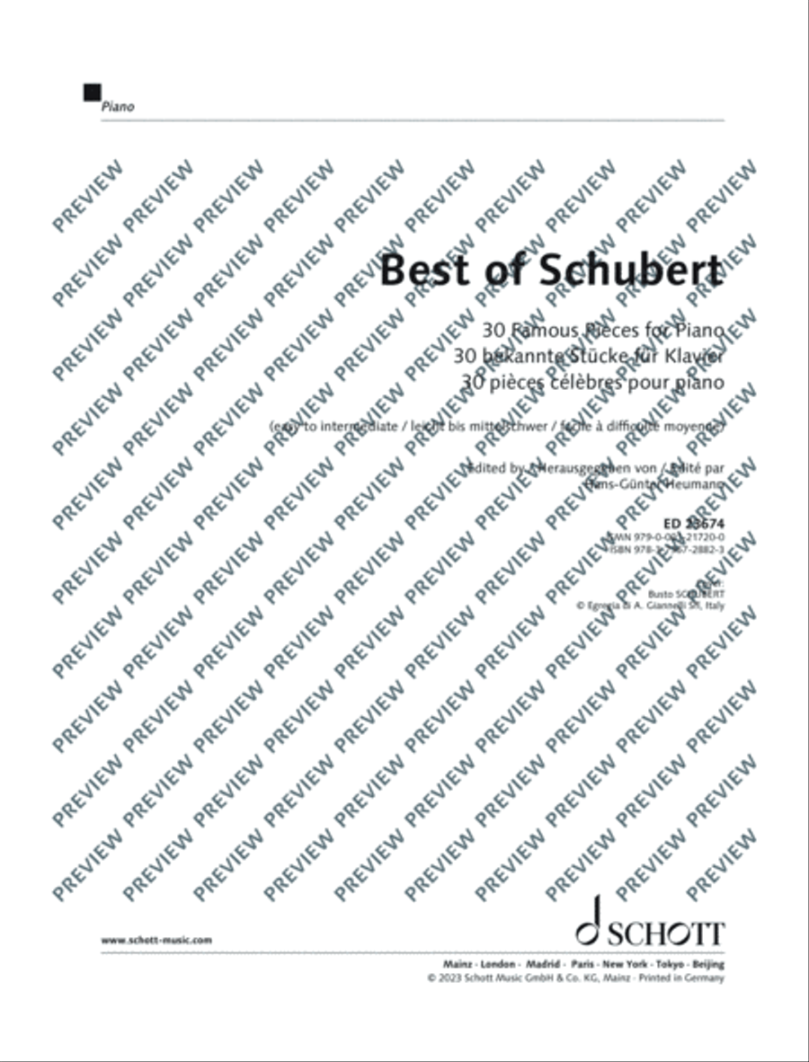 Best of Schubert Piano Solo scores gallery preview page 2