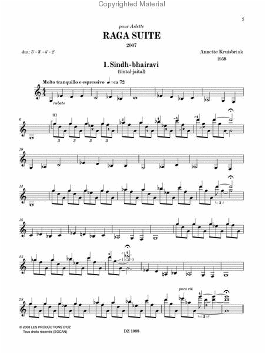 Raga Suite Classical Guitar scores gallery preview page 2
