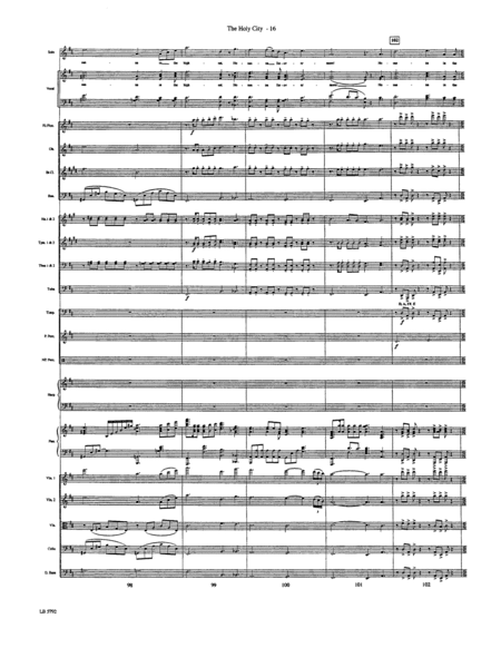 The Holy City (arr. Mark Hayes) - Full Score