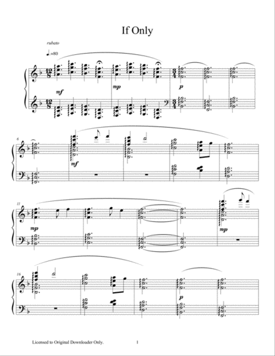 If Only Harp scores gallery preview page 2