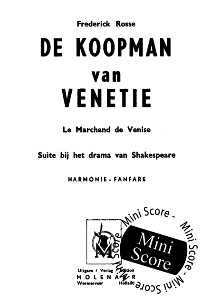 De Koopman van Venetie Fanfare Band scores gallery preview page 3