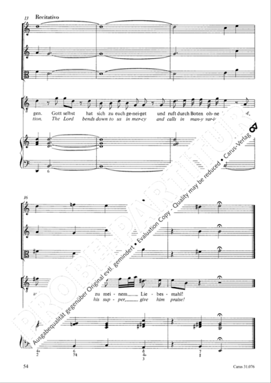 The heavens are telling the Father's glory (Die Himmel erzahlen die Ehre Gottes) 4-Part scores gallery preview page 55