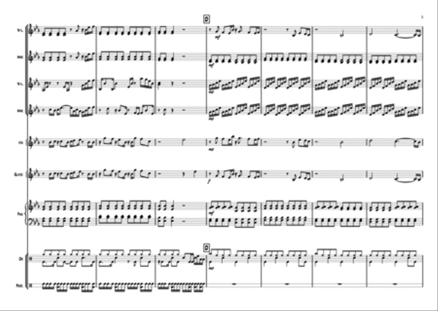 Fireflies Percussion Ensemble scores gallery preview page 5
