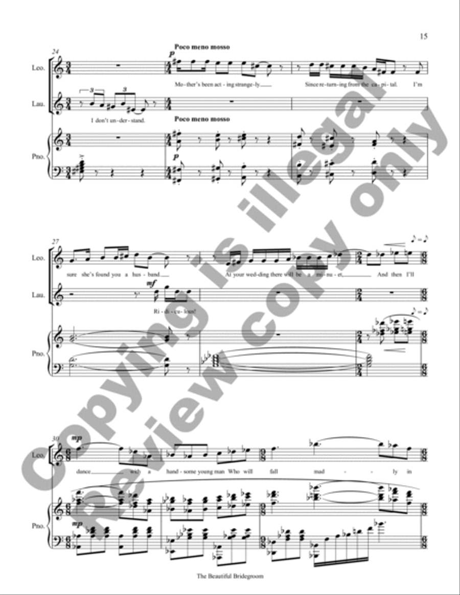 The Beautiful Bridegroom (Piano/Vocal Score) Choir scores gallery preview page 14