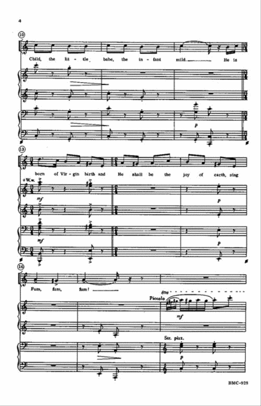 Fum, Fum, Fum! 4-Part scores gallery preview page 3