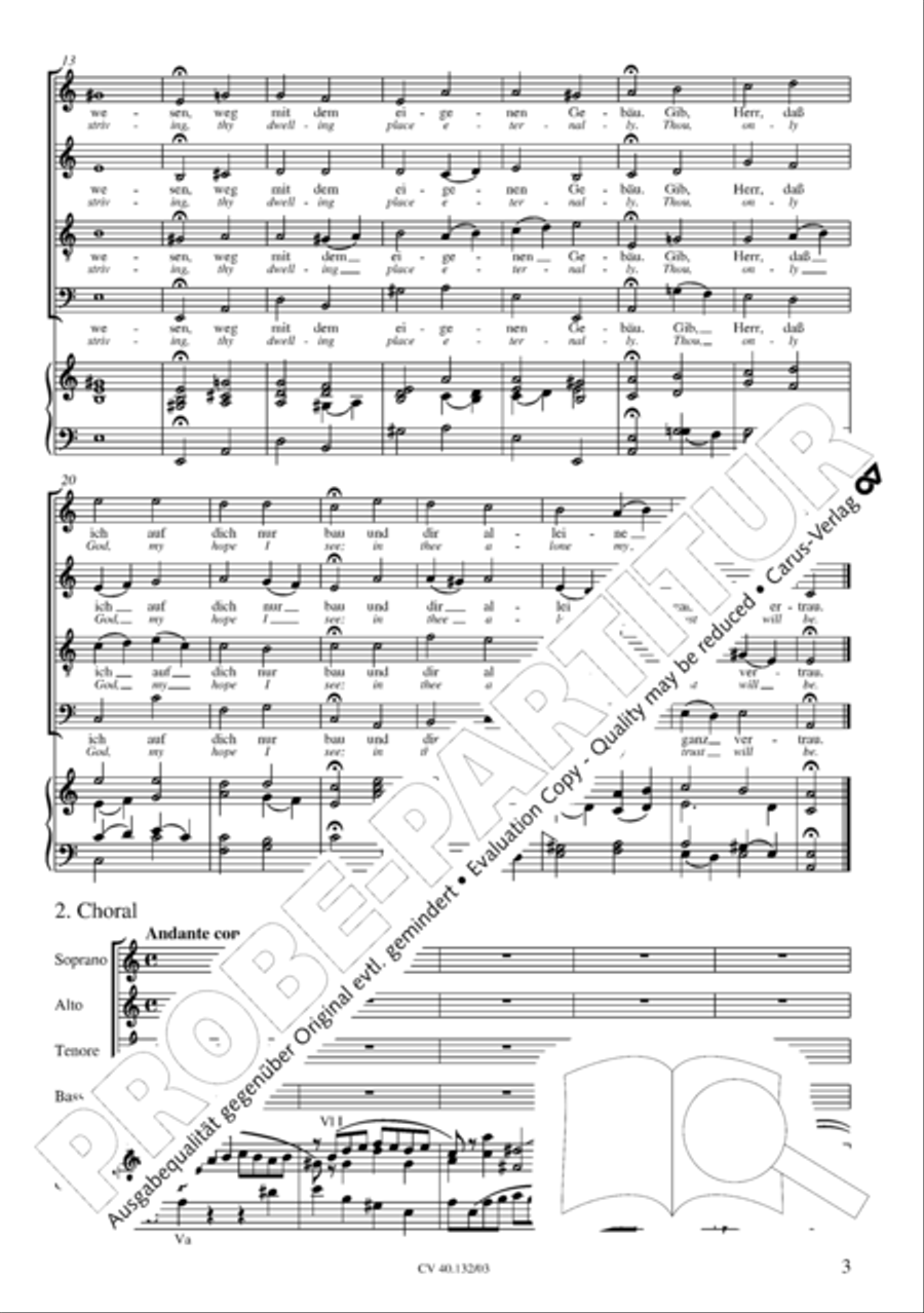 All those who seek God's sov'reign guidance (Wer nur den lieben Gott lasst walten) 4-Part scores gallery preview page 4