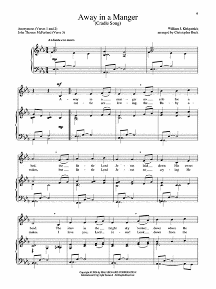 15 Easy Christmas Carol Arrangements – Low Voice Low Voice scores gallery preview page 7
