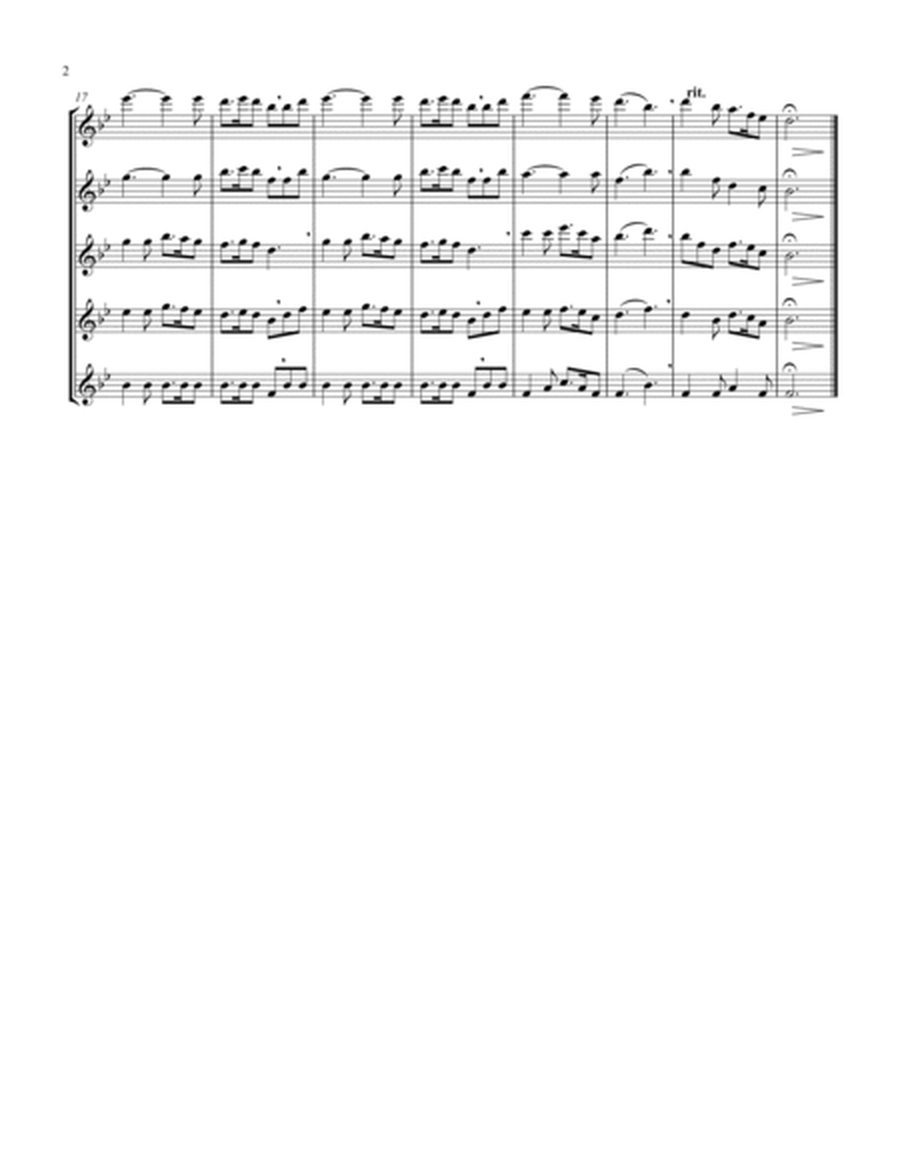 Silent Night (Bb) (Violin Quintet)
