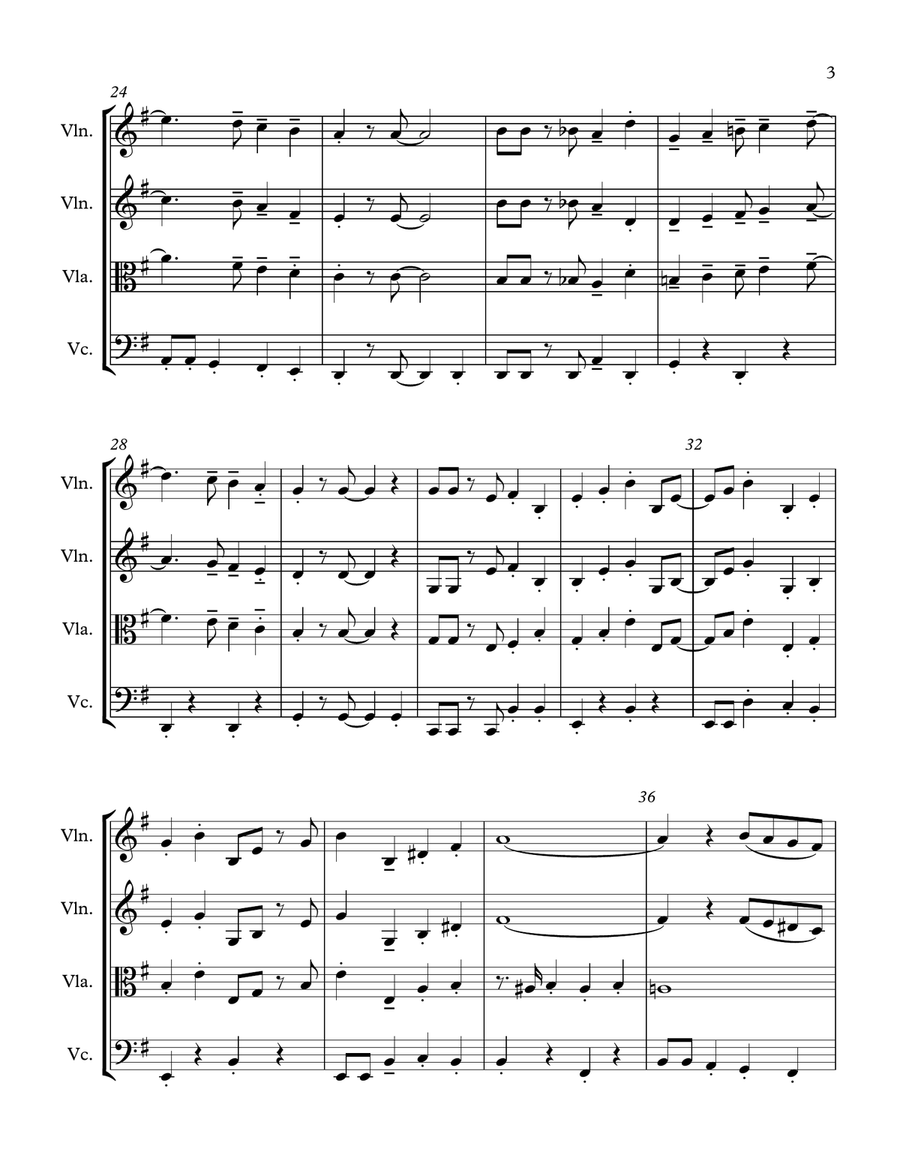 Puttin' On The Ritz String Quartet scores gallery preview page 3